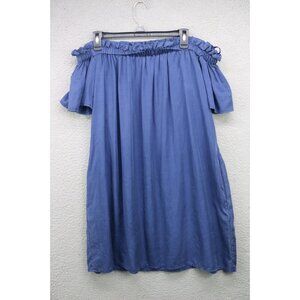 French Connection Off the Shoulders Dress-Size 8-Pockets-Preppy